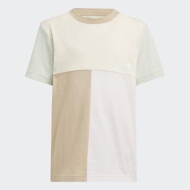 Kids Originals Beige Colourblock T-Shirt