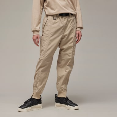 Y-3 Men's Cuffed Track Pants in Khaki