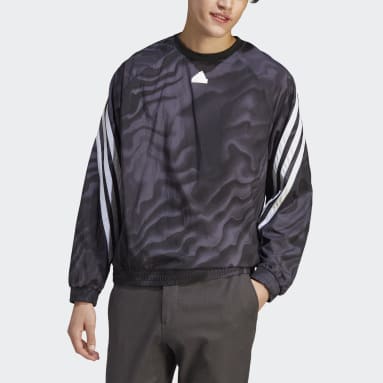 Men Sportswear Black Future Icons Graphic Crew Sweatshirt
