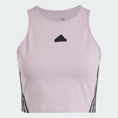 Dam Sportswear Lila Future Icons 3-Stripes Linne