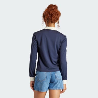 Camiseta Manga Larga Sporty & Rich Football Azul Mujer Originals