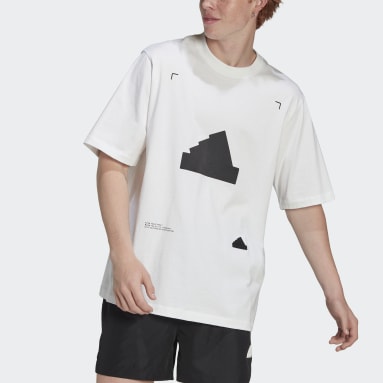Camiseta Oversized Blanco Hombre Sportswear