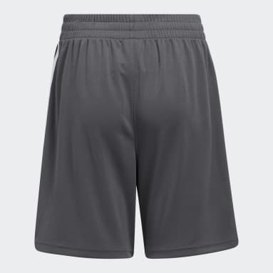 Children Training Grey Classic 3-Stripes Shorts