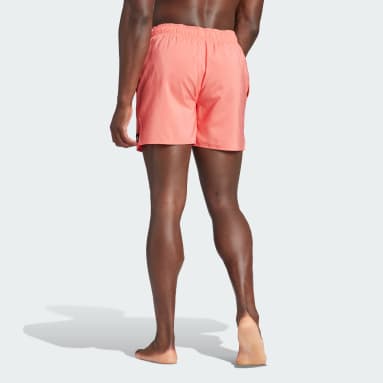 Men Sportswear Red Solid CLX Short-Length Swim Shorts