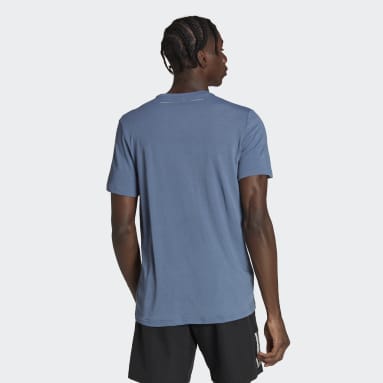 Men Running Blue X-City Tee