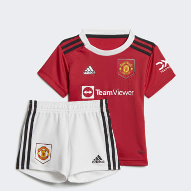 Barn Fotboll Röd Manchester United 22/23 Home Baby Kit