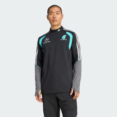 MERCEDES - AMG PETRONAS FORMULA 1 TEAM MECHANICS 쿼터 지퍼 트랙수트 탑