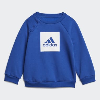 Børn Sportswear Blå 3-Stripes Fleece joggingdragt