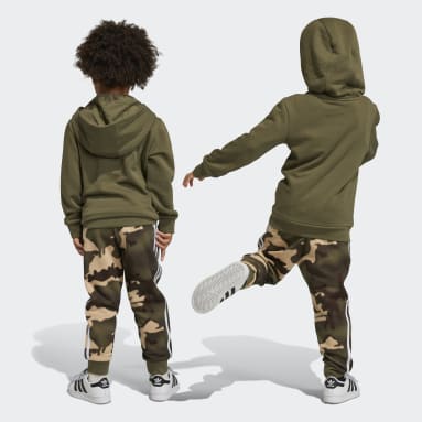 Conjunto Buzo con Capucha Camo Verde Niño Originals