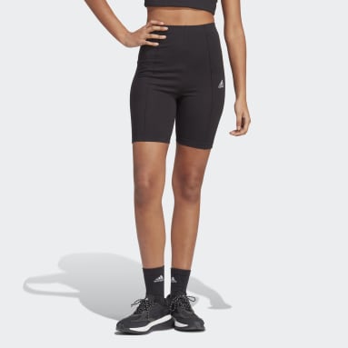 Cycliste à imprimé intégral adidas noir Femmes Sportswear