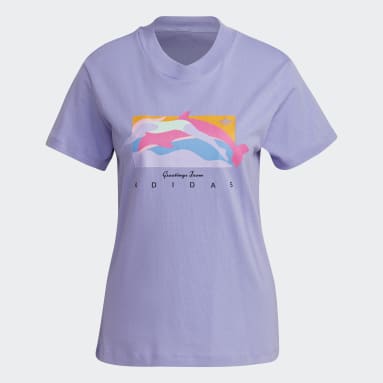 Fakten Graphic Tee Fioletowy