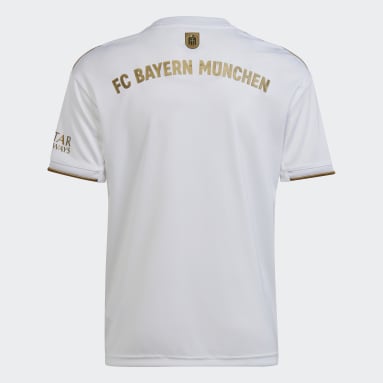 Maillot Extérieur FC Bayern 22/23 blanc Adolescents 8-16 Years Soccer