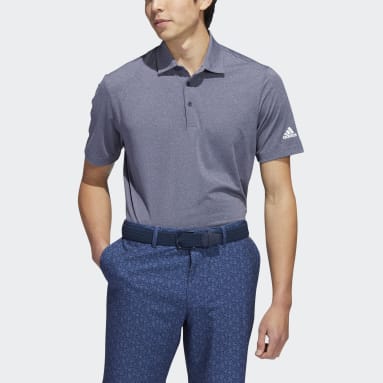 Men's Golf Blue Ultimate365 Heather Polo Shirt