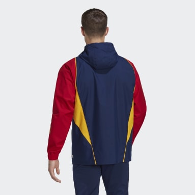 Männer Fußball Spanien All-Weather Jacke Blau