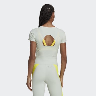 T-shirt HIIT 45 Seconds Crop Verde Donna Fitness & Training