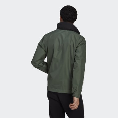 Men's Sportswear Green BSC 3-Stripes RAIN.RDY Jacket