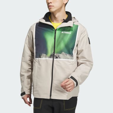 Männer TERREX National Geographic RAIN.RDY 3-in-1 Jacke Beige