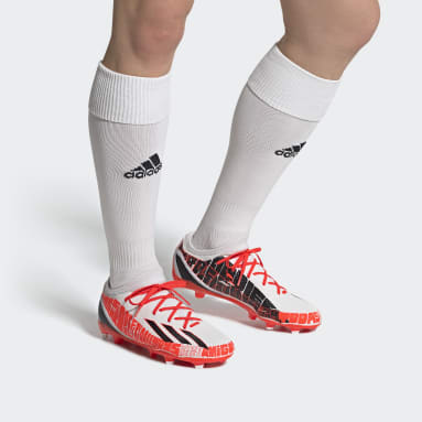 Football White X Speedportal Messi.3 Firm Ground Boots