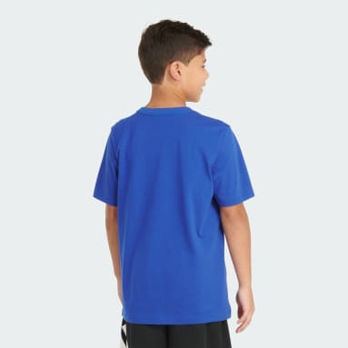 Youth Training Blue SS 2 COLOR LOGO TEE24