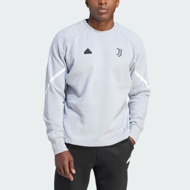 Men Football Grey Juventus Designed for Gameday Crew Sweatshirt