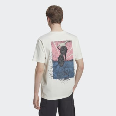 Men Lifestyle White adidas Adventure Trail Tee