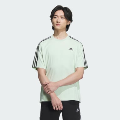 エッセンシャルズ プラス ルーズフィット スリーストライプス 半袖Tシャツ
