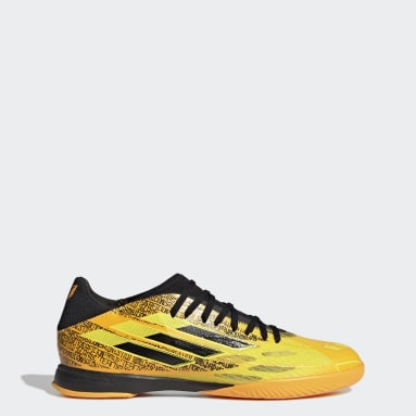 Chuteira X Speedflow Messi.3 Futsal Ouro Futebol