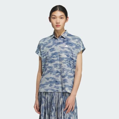 Allover Print Short Sleeve Polo Shirt