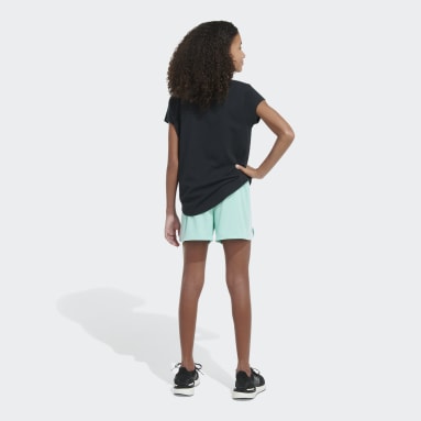 Youth Sportswear Green 3-Stripes Mesh Shorts