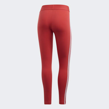 Ženy Sportswear červená Legíny Essentials 3-Stripes