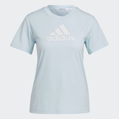 Camiseta Primeblue Designed 2 Move Logo Sport Azul Mujer Training