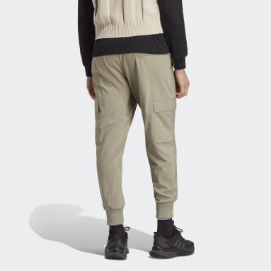 Men Sportswear Green Essentials Small Logo Woven Cargo Ankle-Length Pants