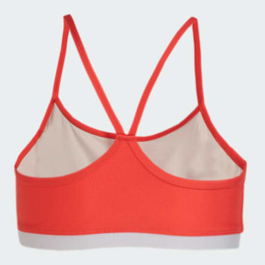 Top Treino Suporte Leve adidas Aeroreact Vermelho Mulher Training