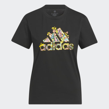 Tee Floral Badge of Sport Graphic