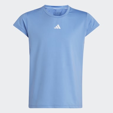 Girls Sportswear Blue AEROREADY 3-Stripes Tee