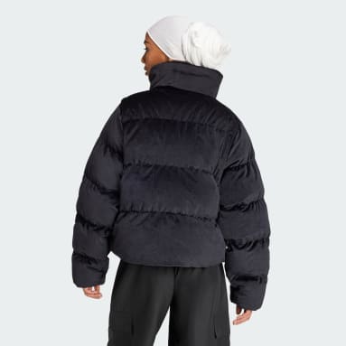 adidas Regen Velvet Down Puffer Jacket Black adidas UK