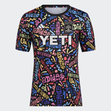 Men's Soccer Black Austin FC MLS HHM Pre-Match Jersey