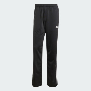 Pantalon de survêtement Primegreen Essentials Warm-Up Open Hem 3-Stripes noir Hommes Essentials
