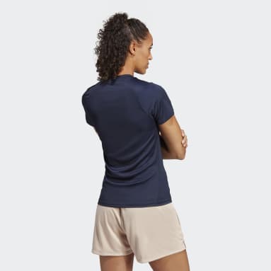 T-shirt de Running adidas x Parley Azul Mulher Running