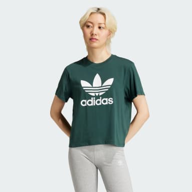 เสื้อยืดทรงบ็อกซี Adicolor Trefoil