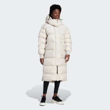 Casaco Comprido Acolchoado TrueNature adidas by Stella McCartney Bege Mulher adidas by Stella McCartney