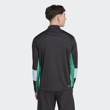 Men Gym & Training Training Colorblock Quarter-Zip Long-Sleeve Top