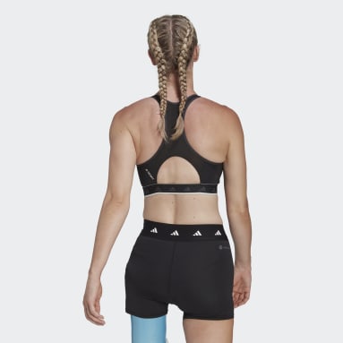Top Deportivo Hyperglam Powerreact Soporte Medio Negro Mujer Training