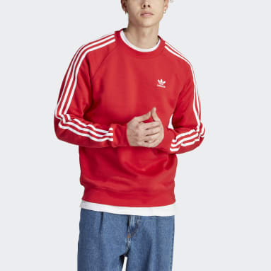 adidas Sweat-shirt ras-du-cou Adicolor Classics Rouge Hommes Originals