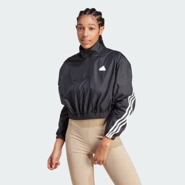 Future Icons 3-Stripes Woven 1/4 Zip Jacket