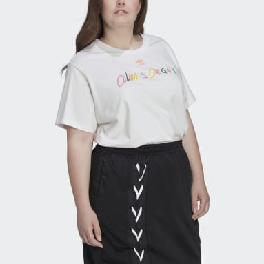 Frauen Originals Always Original Graphic T-Shirt – Große Größen Weiß