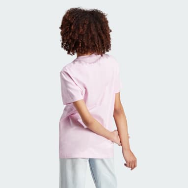 Camiseta Trefoil Monogram Infill Rosa Mujer Originals
