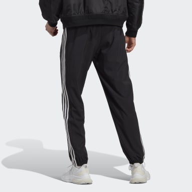 ผู้ชาย Sportswear สีดำ กางเกงขายาว AEROREADY Essentials Elastic Cuff Woven 3-Stripes
