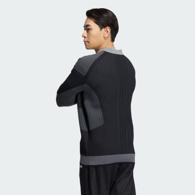 남성 Golf Black 프라임니트 크루넥 긴팔 풀오버 스웨터