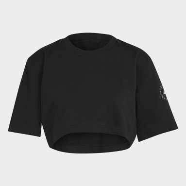 adidas by Stella McCartney Future Playground Cropped T-skjorte Svart
